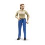 Bruder figurina femeie cu pantaloni albastri